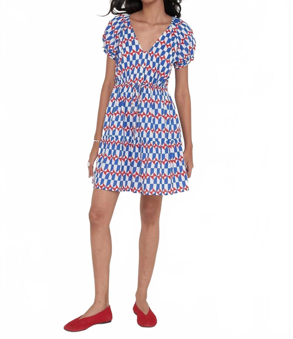 NEW BANJANAN poppy mini dress in nautical